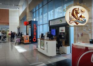 Ghișeele Orange și Etisalat din aeroport pentru activare internet în Hurghada